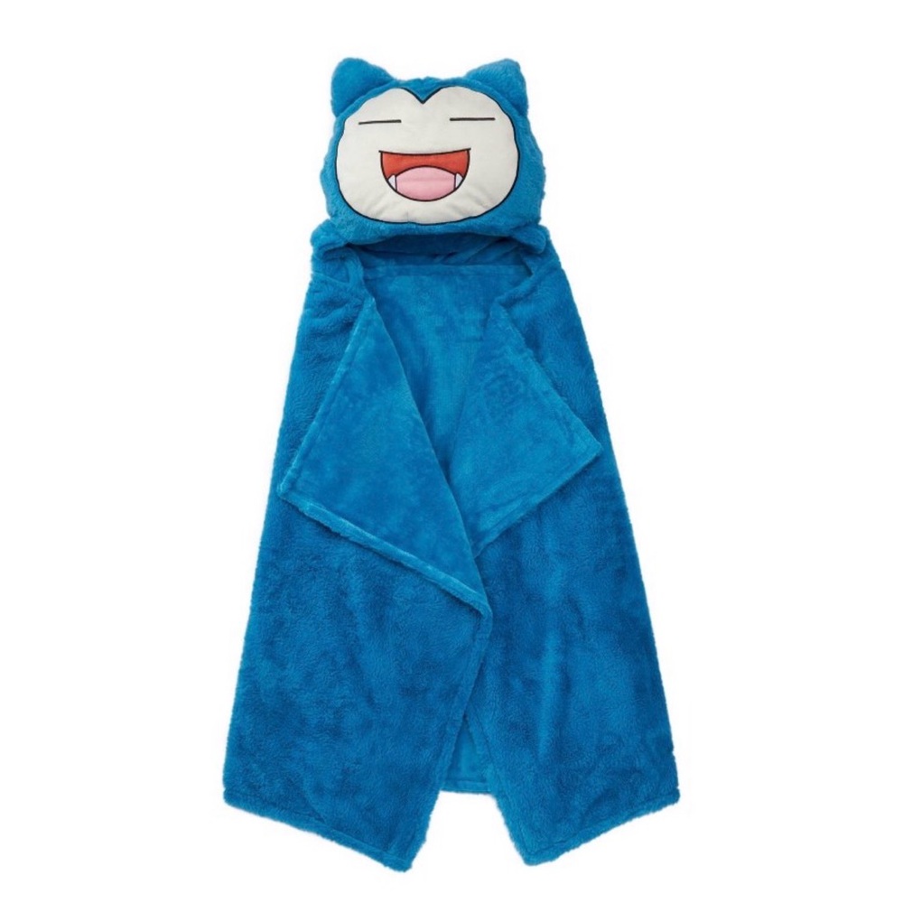 Official Pokémon Snorlax Hooded Wearable Throw Blanket